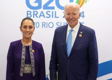 Sheinbaum y Biden se reúnen en Cumbre G20