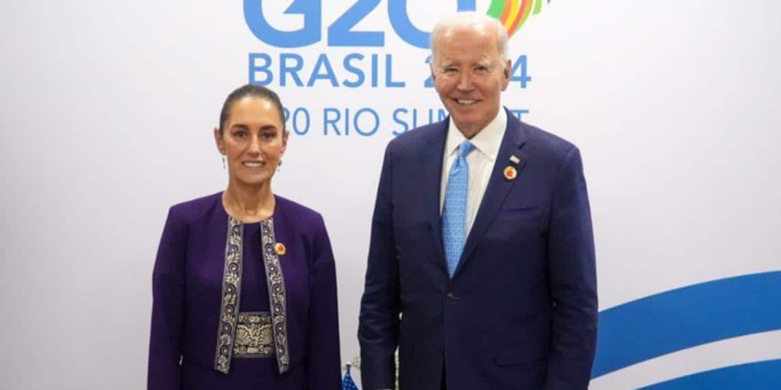 Sheinbaum y Biden se reúnen en Cumbre G20