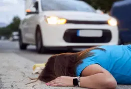 Conductor atropella y manda por los aires a mamá e hija en calles de Tijuana