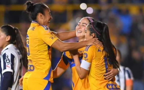 Tigres femenil saca ventaja mínima ante Rayadas