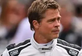 El actor Brad Pitt tuvó un accidente en el GP de las Vegas