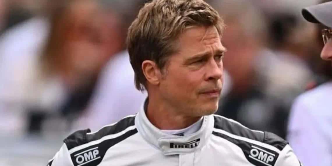 El actor Brad Pitt tuvó un accidente en el GP de las Vegas