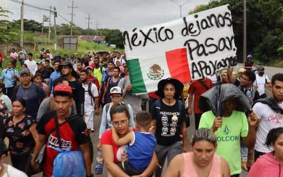 Gobierno de México resguarda a los migrantes en su territorio nacional.