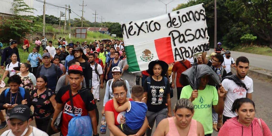 Gobierno de México resguarda a los migrantes en su territorio nacional.