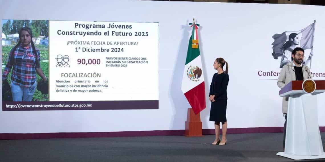 Sheinbaum Anuncia Inscripción al Programa Jóvenes Construyendo el Futuro 2025