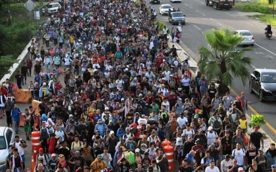 En Oaxaca, desmantelan la caravana de migrantes