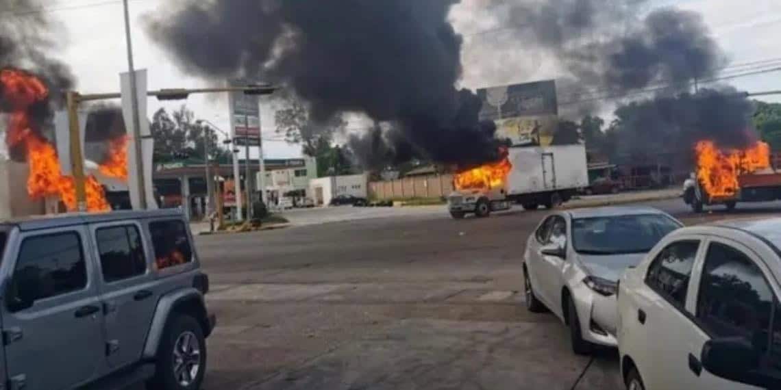 Violencia en Culiacán: Enfrentamientos armados e incendios