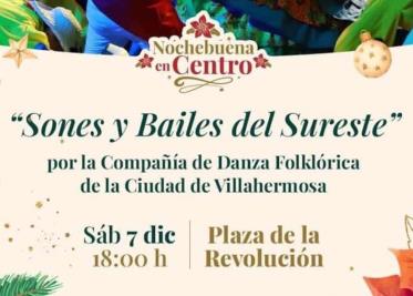 Plaza de la Revolución se viste de gala con la Compañía de Danza Folklórica de Villahermosa