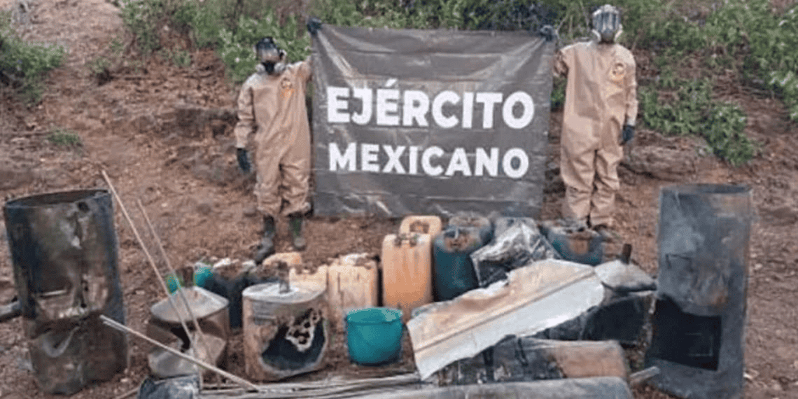 Ejército asegura 3 narcolaboratorios en Sinaloa