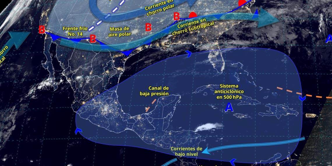 Mantiene Protección Civil monitoreo por Frente Frío No. 14 en Tabasco