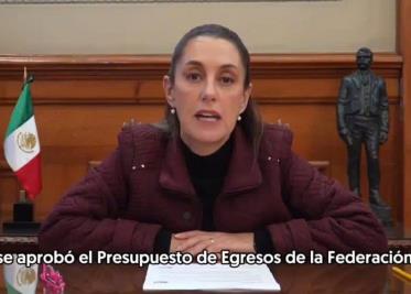 Claudia Sheinbaum celebra aprobación del Presupuesto de Egresos 2025 que garantiza los Programas del Bienestar, la Salud y la Educación