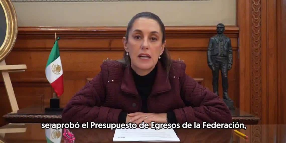 Claudia Sheinbaum celebra aprobación del Presupuesto de Egresos 2025 que garantiza los Programas del Bienestar, la Salud y la Educación