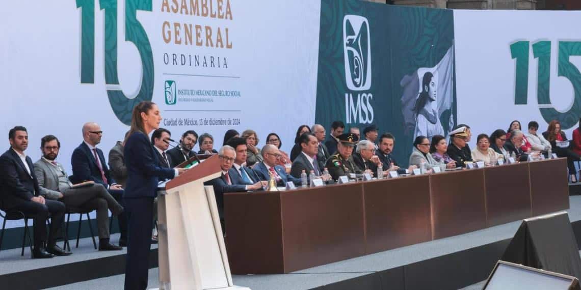 Presidenta de México resalta prioridades del IMSS: derechos de trabajadores, IMSS Bienestar, Centros de Cuidado Infantil y Programa Salud casa por casa