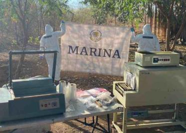 La Marina halló un laboratorio clandestino en Sinaloa