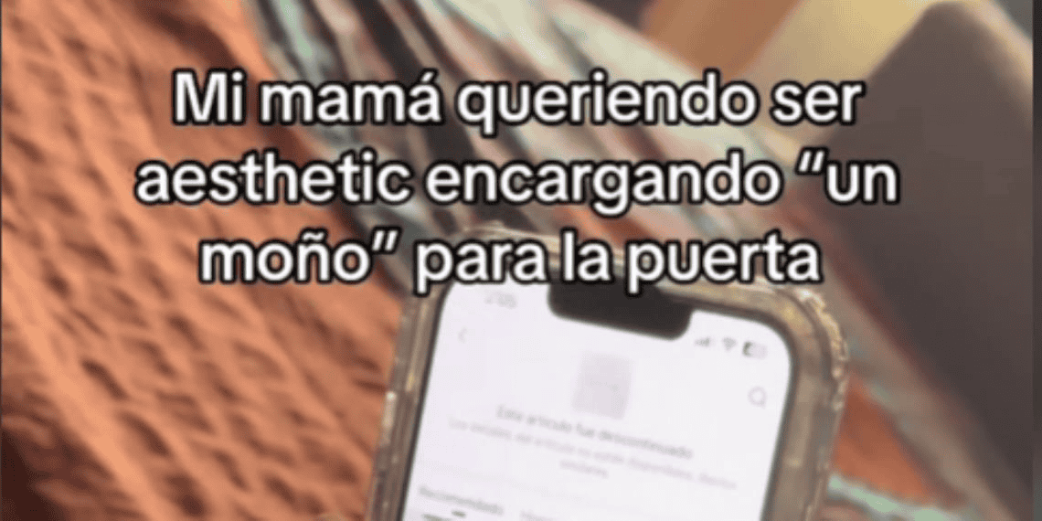 Error en compra online deja a mujer con un cubre puerta