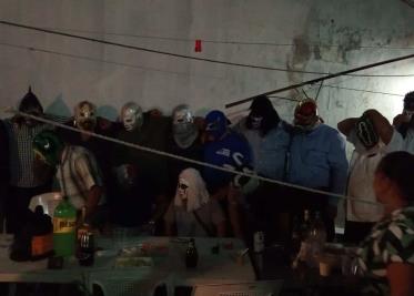 La leyendas de la lucha libre tabasqueña realizaron su tradicional posada.