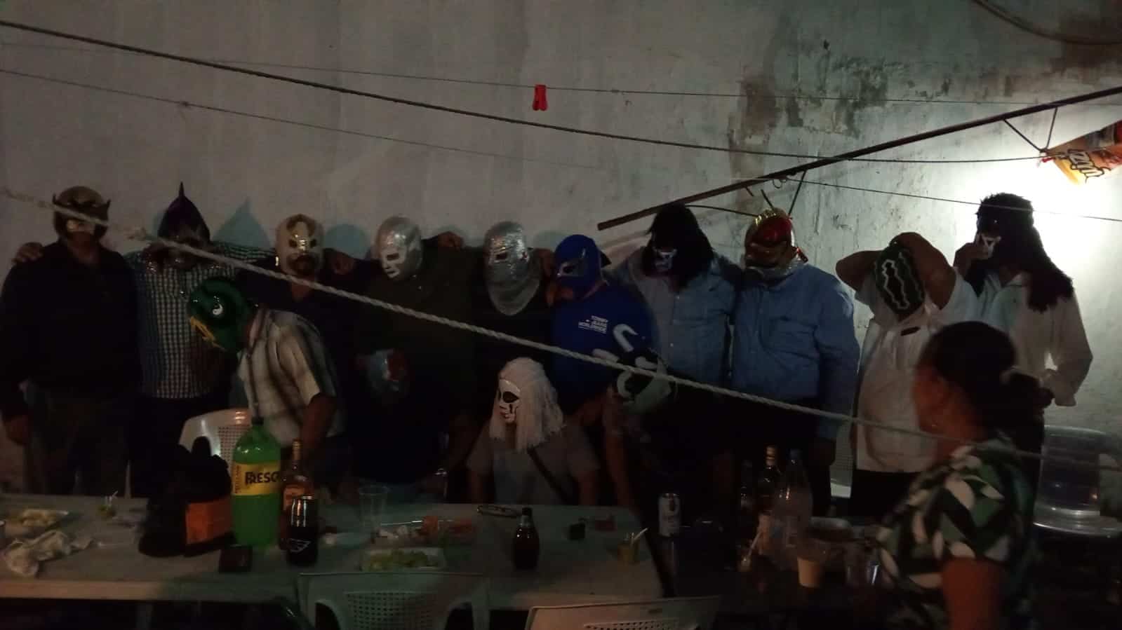 La leyendas de la lucha libre tabasqueña realizaron su tradicional posada.