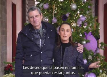 Claudia Sheinbaum brinda su primer mensaje navideño como presidenta de la República.