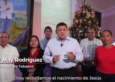 Llama Javier May a la unidad y a reencontrarnos como comunidad; invita a las y los tabasqueños a vivir las fiestas navideñas en fraternidad