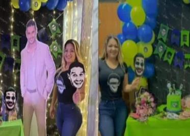 Mujer celebró su cumpleaños con fiesta temática de Adrián Marcelo