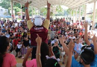 Niños y niñas se activaron en la Jornadas de Paz.