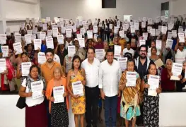 Tabasqueñas contarán con casas dignas; Gobierno del Pueblo entrega 200 certificados de vivienda a familias de Centla