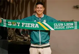 El club Le&oacute;n hace oficial la llegada de James Rodr&iacute;guez