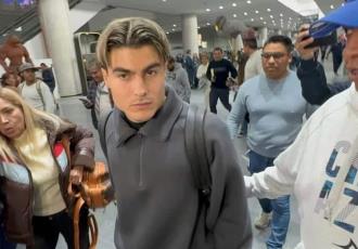 Luka Romero arribó a la Ciudad de México preparado para firmar con el Cruz Azul.