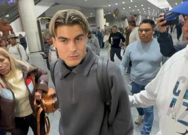 Luka Romero arribó a la Ciudad de México preparado para firmar con el Cruz Azul.