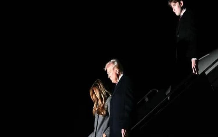 Donald Trump llega a Washington para la ceremonia de toma de posesión presidencial