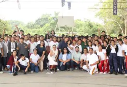 Estudiantes de Telesecundaria participaron en actividades organizadas por el INJUDET