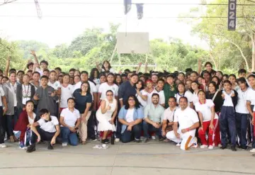 Estudiantes de Telesecundaria participaron en actividades organizadas por el INJUDET