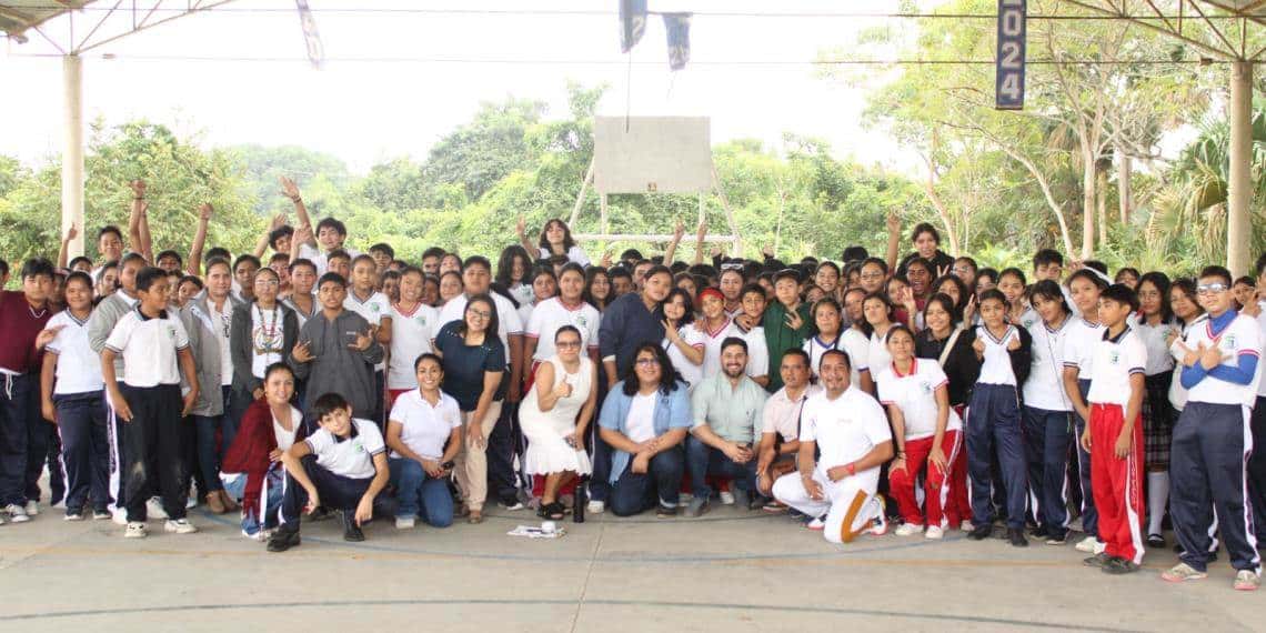 Estudiantes de Telesecundaria participaron en actividades organizadas por el INJUDET