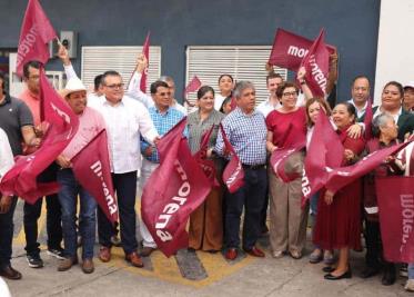 Morena continúa con los banderazos de afiliación en Tabasco