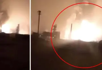 Ucrania ataca a Rusia y causa un fuego en una fábrica de gas.