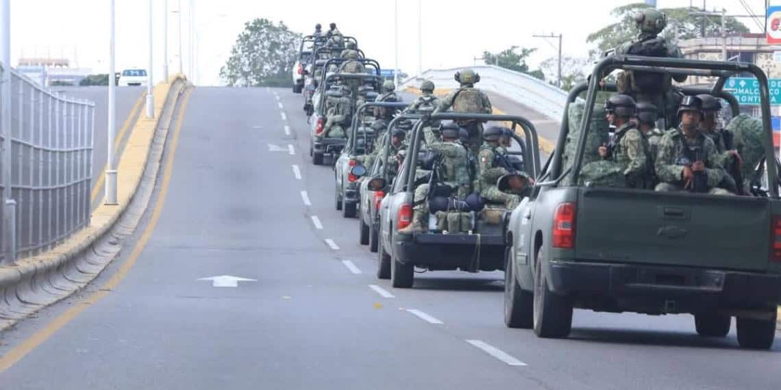 Llegan 300 soldados en combate al crimen