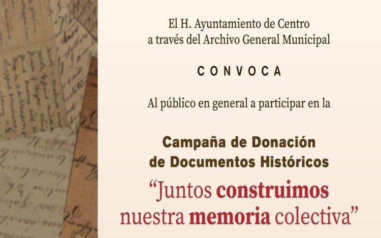 Convoca Centro a donar documentos históricos para enriquecer el Archivo General Municipal
