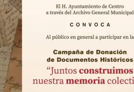 Convoca Centro a donar documentos históricos para enriquecer el Archivo General Municipal