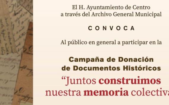 Convoca Centro a donar documentos históricos para enriquecer el Archivo General Municipal