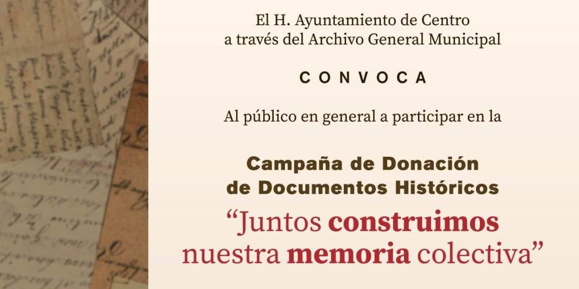 Convoca Centro a donar documentos históricos para enriquecer el Archivo General Municipal