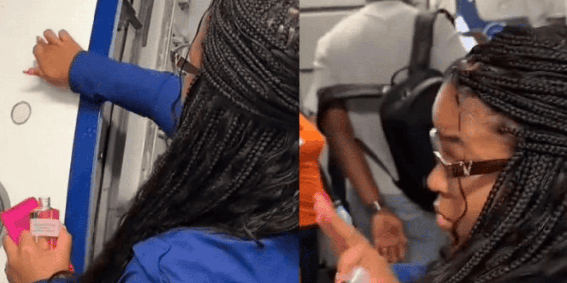 Mujer realiza ritual religioso antes de abordar su vuelo y conmueve a usuarios: 'Amén, hermana'