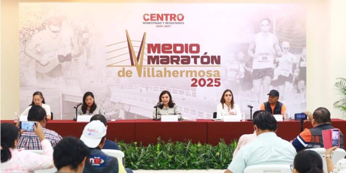 Convoca el Gobierno de Centro al Medio Maratón de Villahermosa 2025