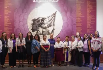 PRESIDENTA CLAUDIA SHEINBAUM INAUGURA LA SALA MUJERES EN LA HISTORIA EN PALACIO NACIONAL EN CONMEMORACIÓN DEL 8M