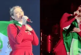 La emotiva defensa de Yuridia a la bandera de México en su show