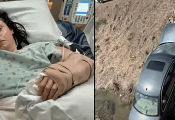 Increíble Rescate de una Mujer Atrapada en un Arroyo