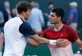 Alcaraz cae en las semifinales contra Jack Draper y se olvida del tricampeonato en Indian Wells
