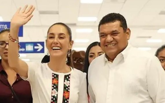 Claudia Sheinbaum y Javier May evalúan la seguridad en Tabasco