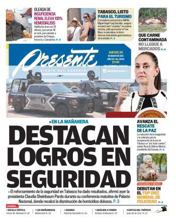 Portada del Día Edición Impresa