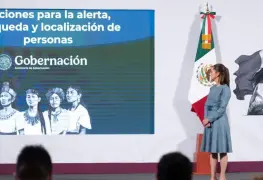 Claudia Sheinbaum presenta reformas para combatir el delito de desaparición.
