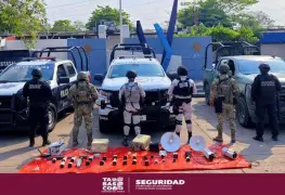 Mediante el operativo "Halcón Ciego" decomisa FIRT OLMECA video cámaras